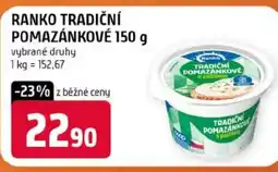 Trefa Ranko tradiční pomazánkové nabídka