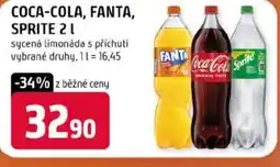 Trefa Coca-cola, fanta, sprite nabídka