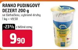 Trefa Ranko pudingový dezert nabídka