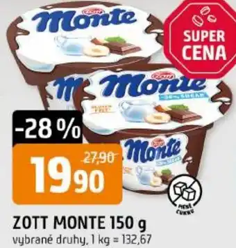 Trefa Zott monte nabídka