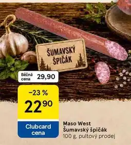 Tesco Maso West Šumavský špičák nabídka