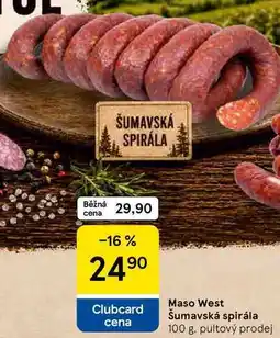 Tesco Maso West Šumavská spirála nabídka