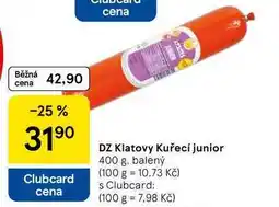 Tesco DZ Klatovy Kuřecí junior, 400 g, balený nabídka