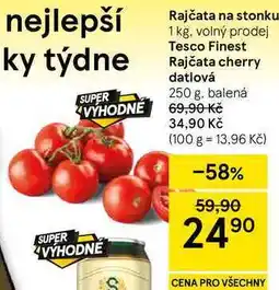 Tesco Rajčata na stonku nabídka