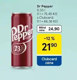 Tesco Dr Pepper nabídka