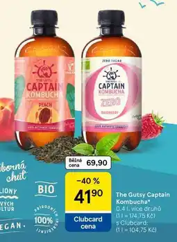 Tesco The Gutsy Captain Kombucha, 0.4 l, vice druhů nabídka