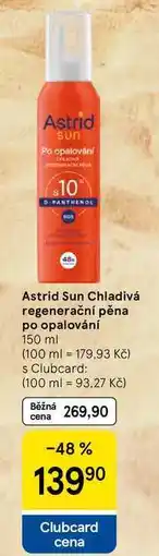 Tesco Astrid Sun Chladivá regenerační pěna po opalování nabídka