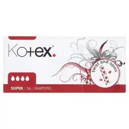 Tesco Kotex Super tampóny 16 ks nabídka