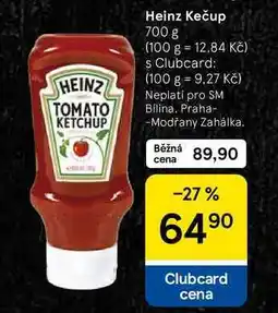 Tesco Heinz Kečup nabídka