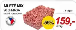 ZEMAN MLETÉ MIX 98% MASA MASNÝ POLOTOVAR nabídka