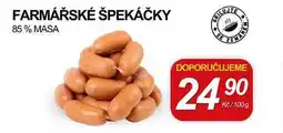 ZEMAN FARMÁŘSKÉ ŠPEKÁČKY 85% MASA nabídka