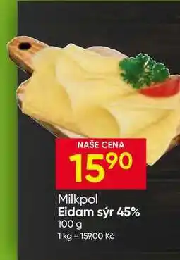 Hruška Milkpol Eidam sýr 45% nabídka