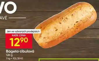 Hruška Bageta cibulová nabídka