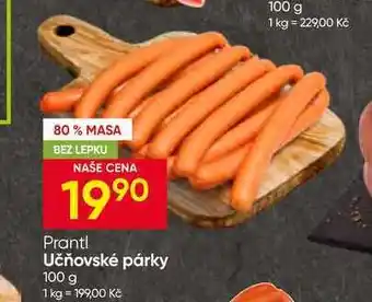 Hruška Prantl Učňovské párky nabídka