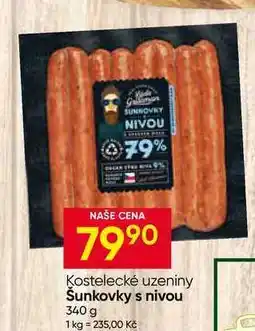Hruška Kostelecké uzeniny Šunkovky s nivou nabídka
