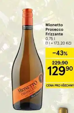Tesco Mionetto Prosecco Frizzante nabídka