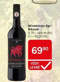 Tesco Winebloom Egri Bikavér, 0.75 l, více druhů nabídka