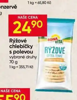 Hruška Rýžové chlebíčky s polevou vybrané druhy nabídka