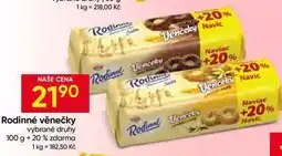Hruška Rodinné věnečky vybrané druhy 100 g + 20% zdarma nabídka