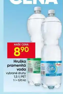 Hruška Hruška pramenitá voda vybrané druhy nabídka