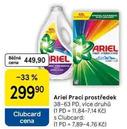 Tesco Ariel Prací prostředek, 38-63 PD nabídka