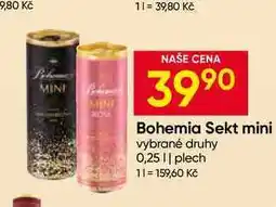 Hruška Bohemia Sekt mini vybrané druhy 0,25l plech nabídka