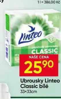 Hruška Ubrousky Linteo Classic bilé 33x33cm nabídka