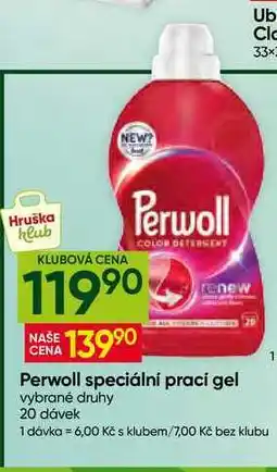 Hruška Perwoll speciální prací gel vybrané druhy 20 dávek nabídka