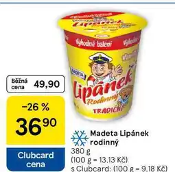 Tesco Madeta Lipánek rodinný nabídka