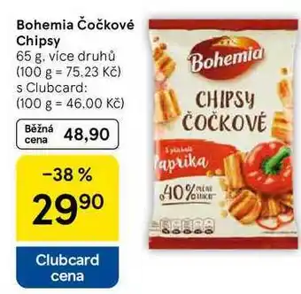 Tesco Bohemia Čočkové Chipsy, 65 g, více druhů nabídka