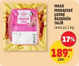 Penny Market Maso moravské uzené řezníkův talíř nabídka
