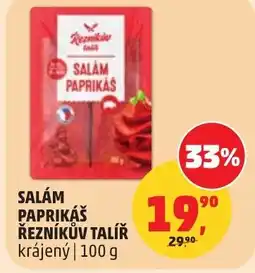 Penny Market Salám paprikáš řezníkův talíř krájený nabídka