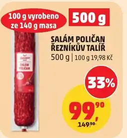 Penny Market Salám poličan řezníkův talíř nabídka