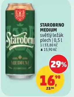 Penny Market Starobrno medium světlý ležák nabídka