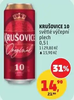 Penny Market Krušovice 10 světlé výčepní nabídka