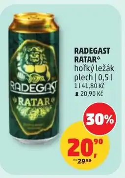 Penny Market Radegast ratar hořký ležák nabídka