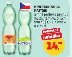 Penny Market Minerální voda mattoni nabídka