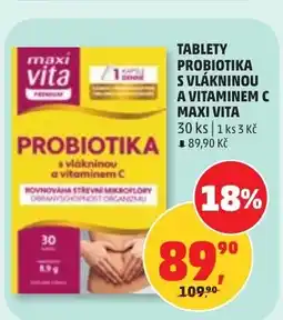 Penny Market Tablety probiotika s vlákninou a vitaminem c maxi vita nabídka