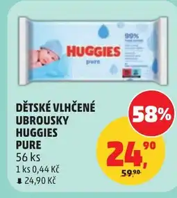 Penny Market Dětské vlhčené ubrousky huggies pure nabídka