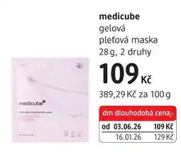 dm drogerie Medicube gelová pleťová maska nabídka