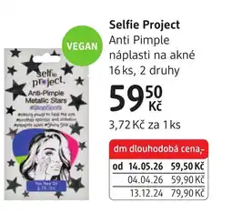 dm drogerie Selfie Project Anti Pimple náplasti na akné nabídka