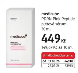 dm drogerie Medicube PDRN Pink Peptide pleťové sérum nabídka
