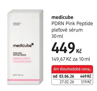 dm drogerie Medicube PDRN Pink Peptide pleťové sérum nabídka