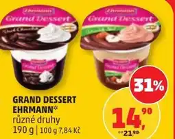 Penny Market Grand dessert ehrmann nabídka