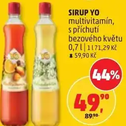 Penny Market Sirup yo multivitamín, s příchutí bezového květu nabídka