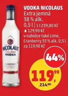 Penny Market Vodka nicolaus extra jemná nabídka
