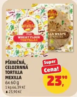 Penny Market Pšeničná, celozrnná tortilla mexilla nabídka