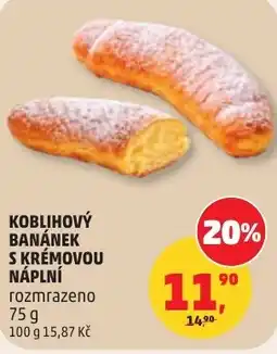 Penny Market Koblihový banánek s krémovou náplní nabídka