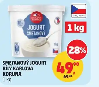 Penny Market Smetanový jogurt bílý karlova koruna nabídka