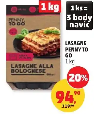 Penny Market Lasagne penny to go nabídka